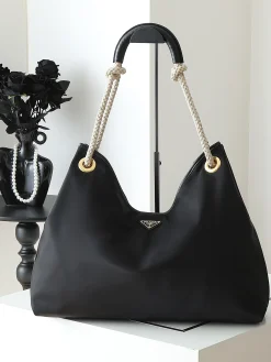 PRADA Totes Bags Black-Gold 48X39X14CM D00202609090436