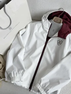 Alternative view of BRUNELLO CUCINELLI Jackets Burgundy-Gray S-L C85202609063088