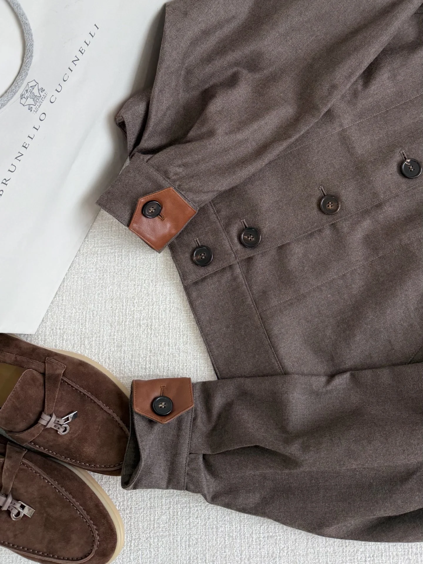 BRUNELLO CUCINELLI Jackets Leather Brown S-L E95202609063090 - Image 6