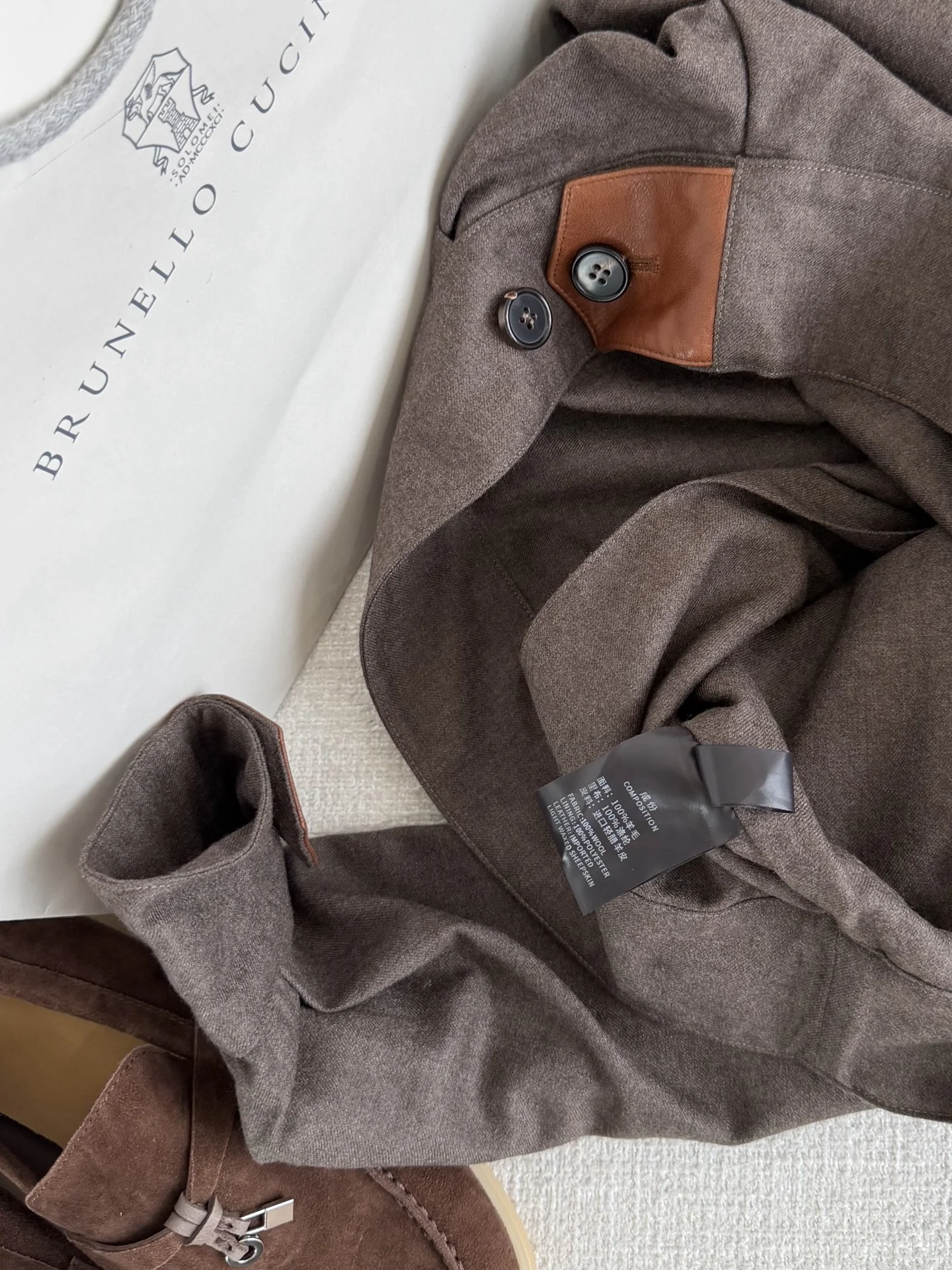 BRUNELLO CUCINELLI Jackets Leather Brown S-L E95202609063090 - Image 8