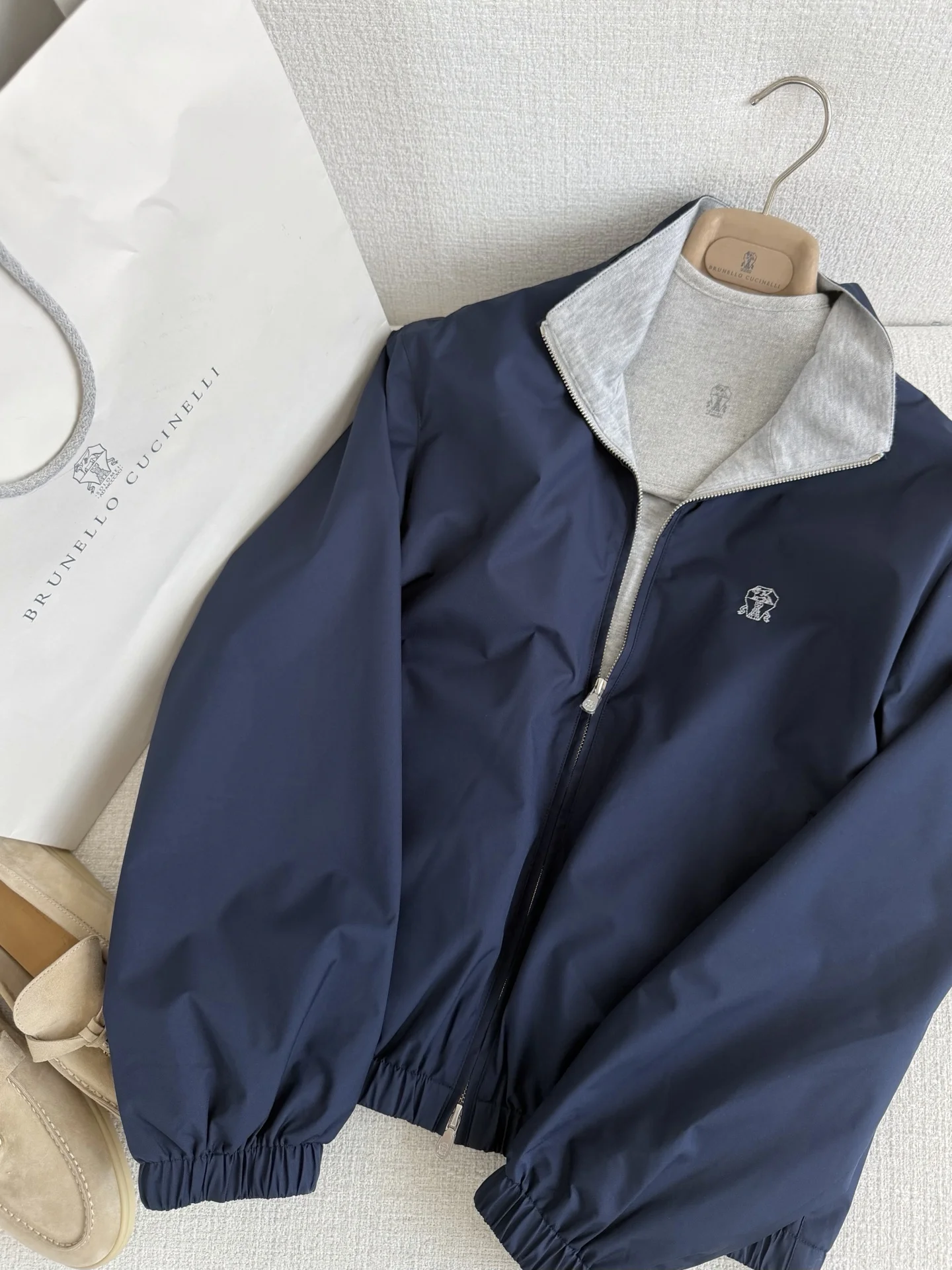 BRUNELLO CUCINELLI Jackets Navy-Grey S-L C85202609061996