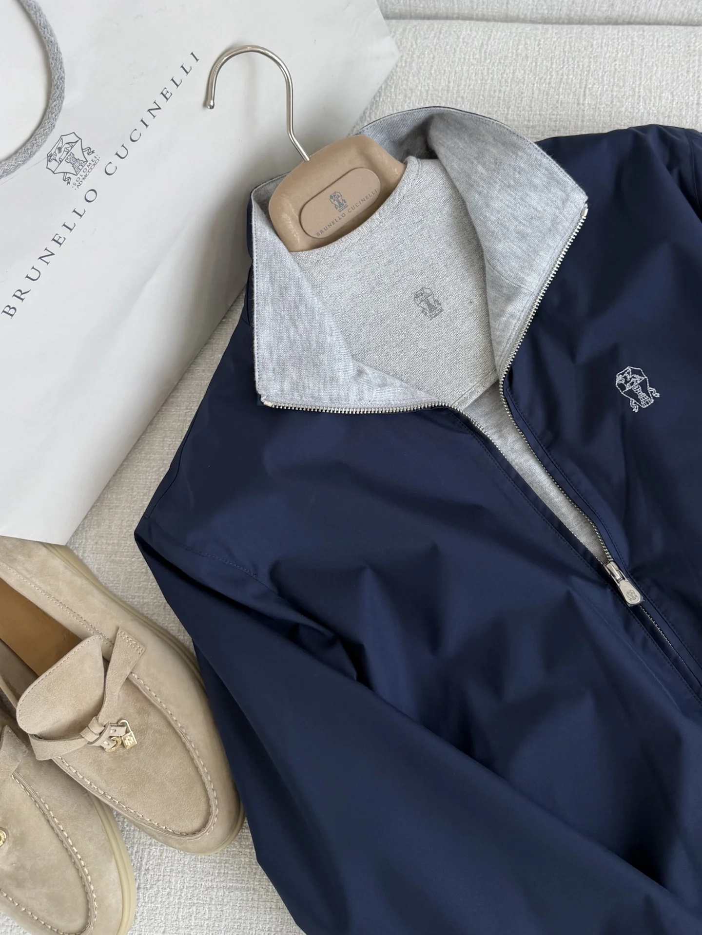 BRUNELLO CUCINELLI Jackets Navy-Grey S-L C85202609061996 - Image 2
