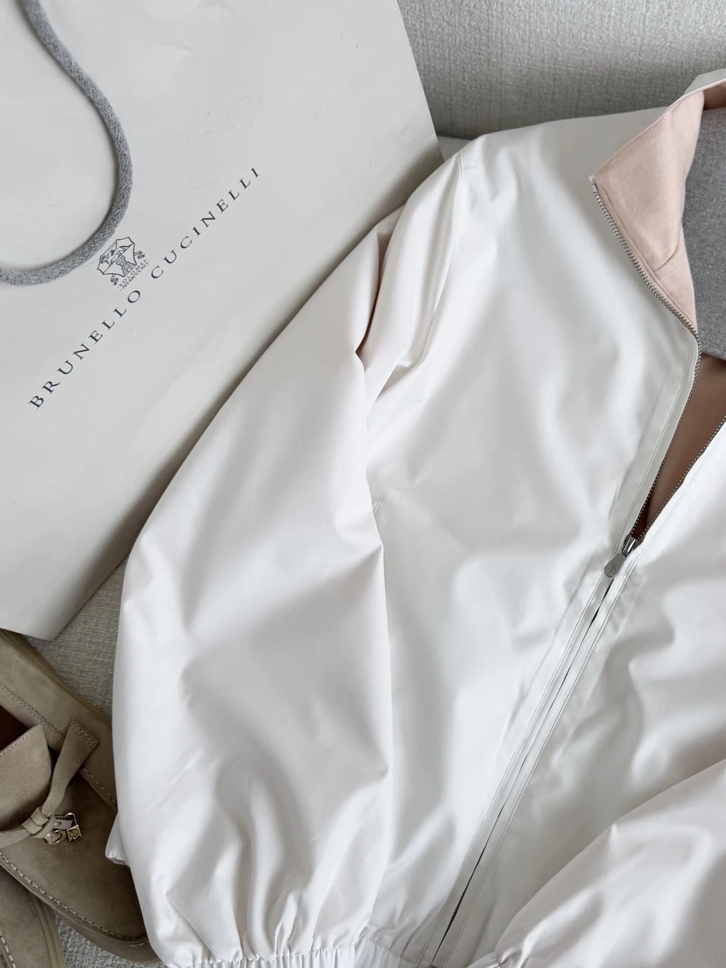 BRUNELLO CUCINELLI Jackets White-Pink S-L C85202609061995 - Image 3