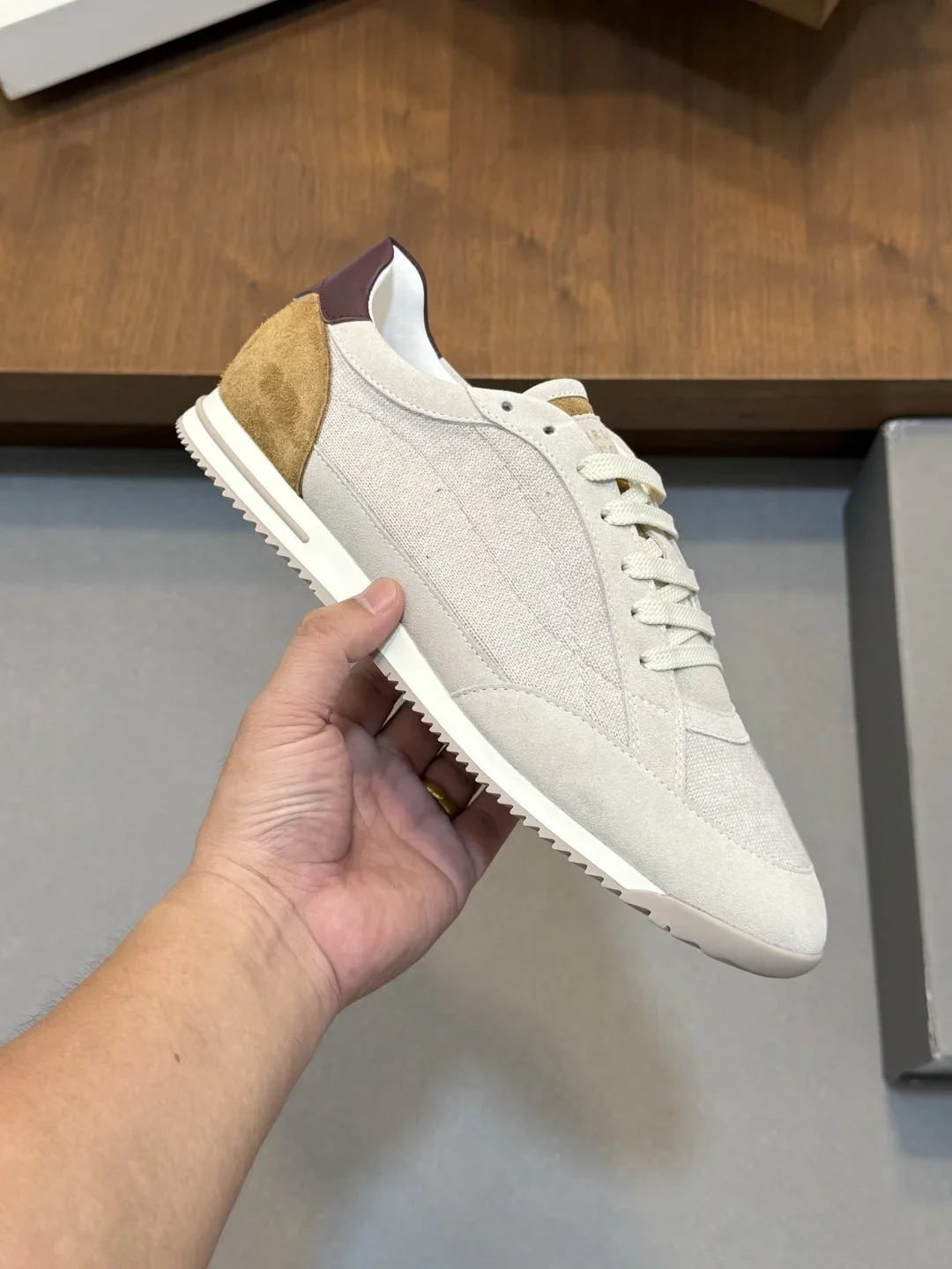 BRUNELLO CUCINELLI Sneakers Beige-Brown C20202609111970 - Image 3