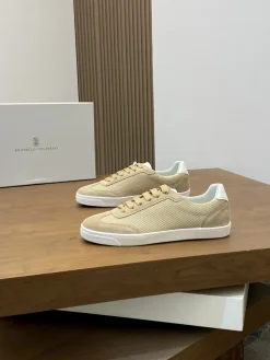 Alternative view of BRUNELLO CUCINELLI Sneakers Beige-White C70202609111980