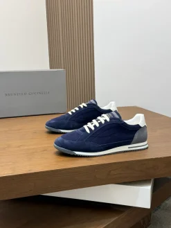 Alternative view of BRUNELLO CUCINELLI Sneakers Blue-Gray C20202609111979