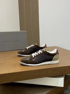 Alternative view of BRUNELLO CUCINELLI Sneakers Brown-Black C10202609111974