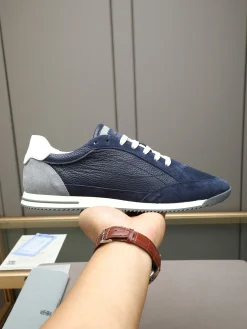 BRUNELLO CUCINELLI Sneakers Calf Leather Blue-Gray EU38-44 B90202609111971