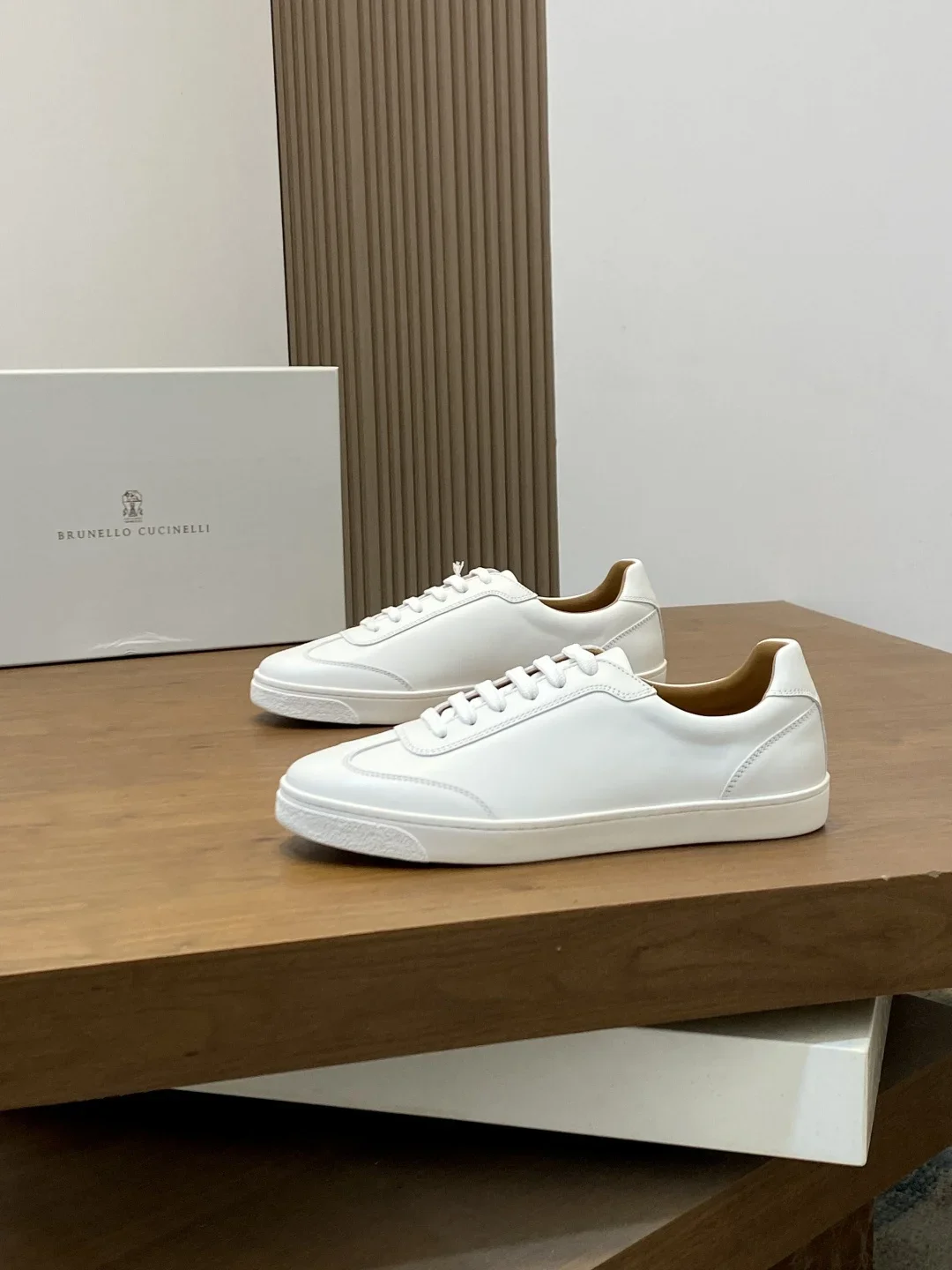 BRUNELLO CUCINELLI Sneakers Cashmere Suede White EU39-44 C70202609111983 - Image 2