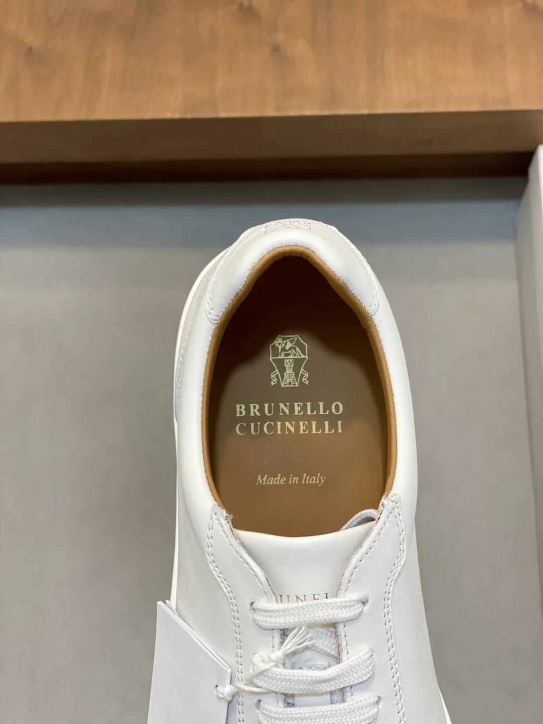 BRUNELLO CUCINELLI Sneakers Cashmere Suede White EU39-44 C70202609111983 - Image 6