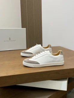 Alternative view of BRUNELLO CUCINELLI Sneakers Cashmere Suede White-Gray EU39-44 C70202609111984