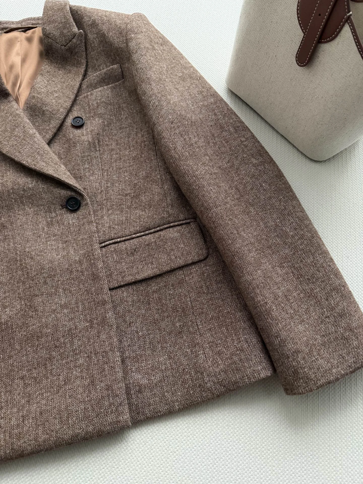 BRUNELLO CUCINELLI Suits Wool Brown-Beige S-L E05202609060434 - Image 6
