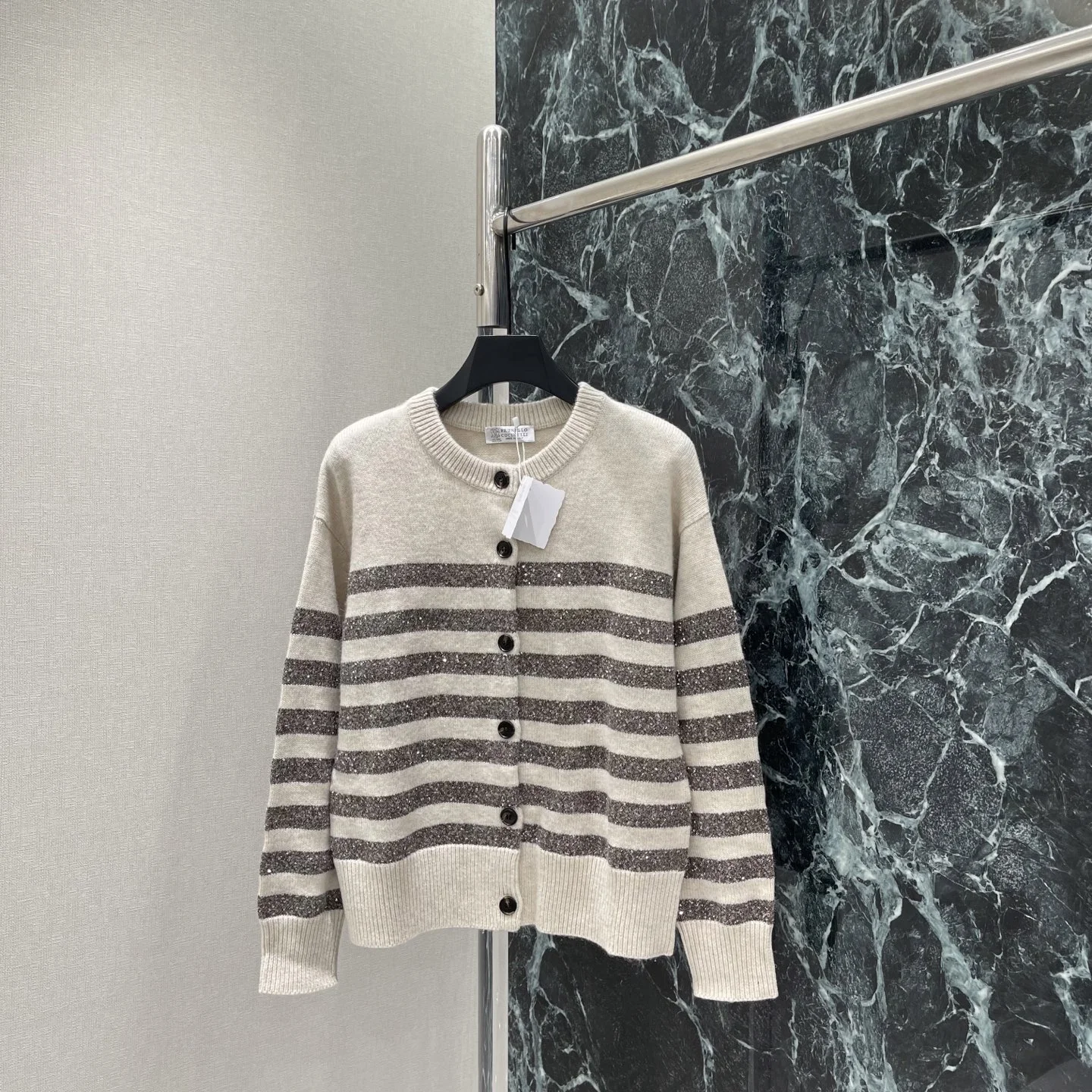 BRUNELLO CUCINELLI Sweaters Beige-Navy S-L C30202609061645 - Image 4