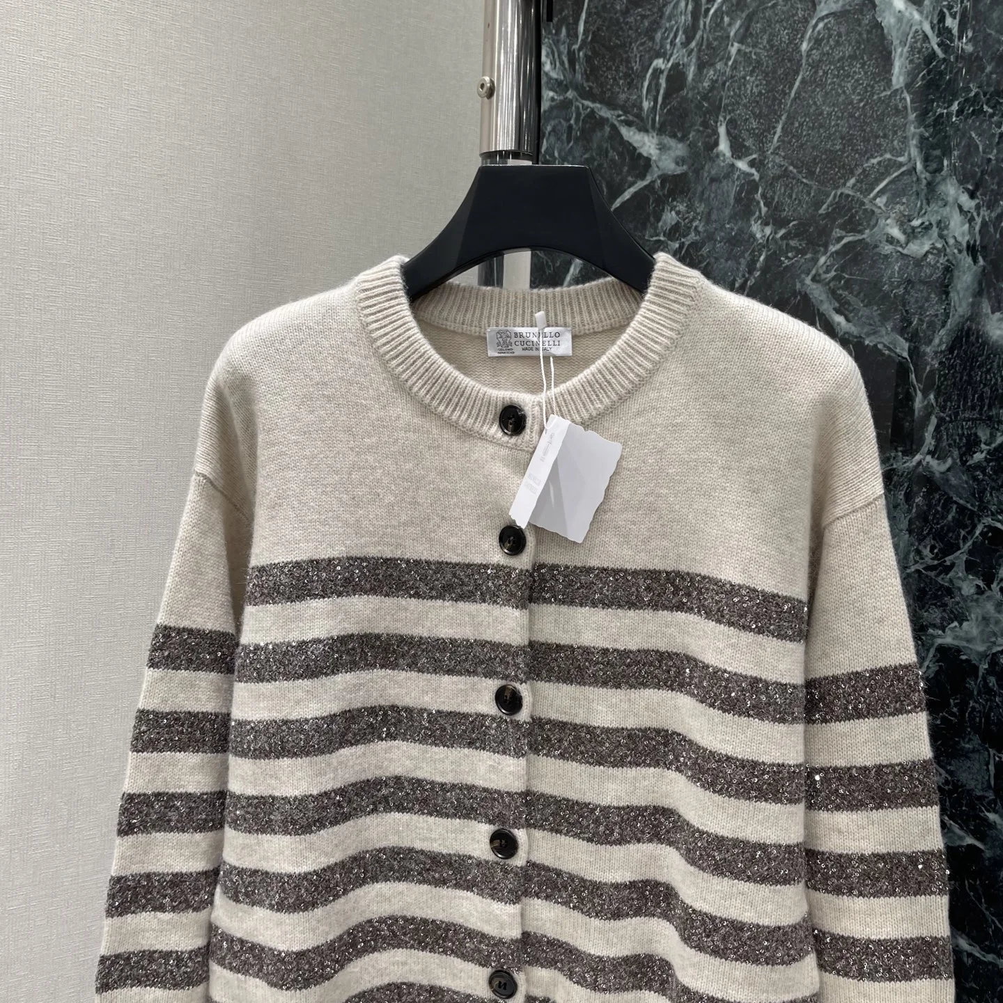BRUNELLO CUCINELLI Sweaters Beige-Navy S-L C30202609061645 - Image 5