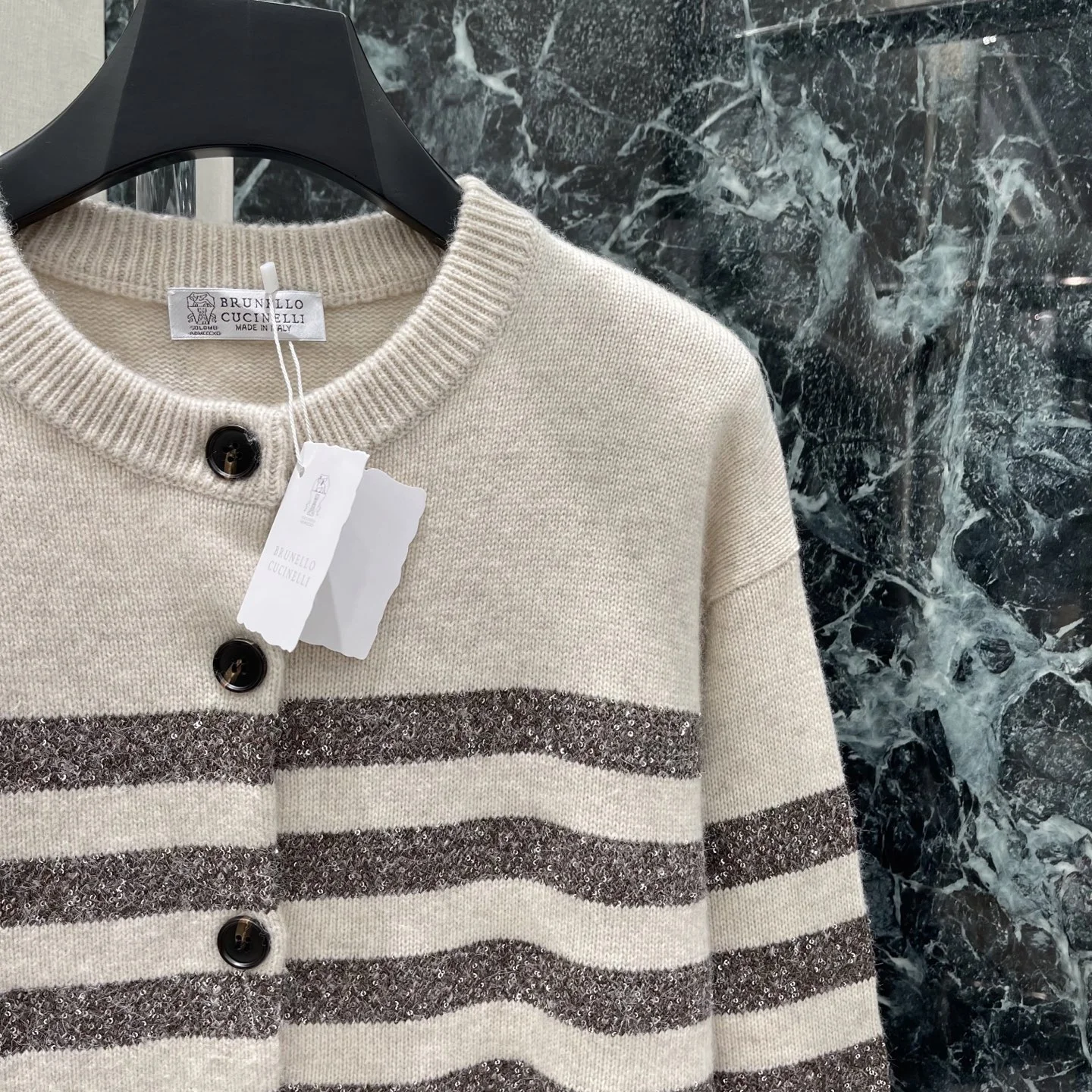 BRUNELLO CUCINELLI Sweaters Beige-Navy S-L C30202609061645 - Image 6