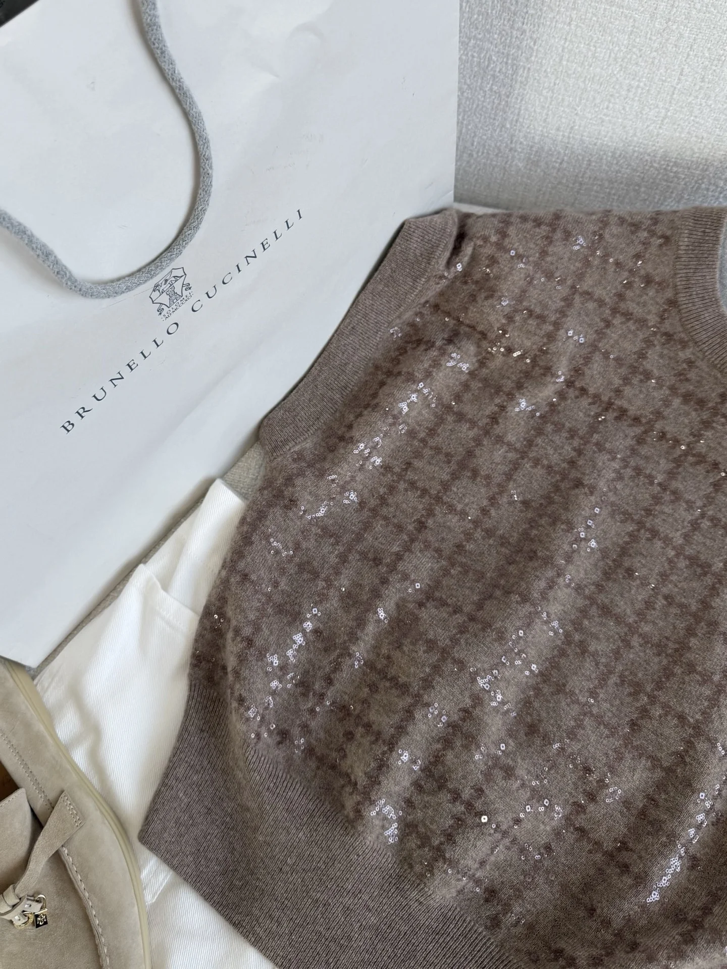 BRUNELLO CUCINELLI Sweaters Brown-Silver S-L C55202609061556 - Image 3