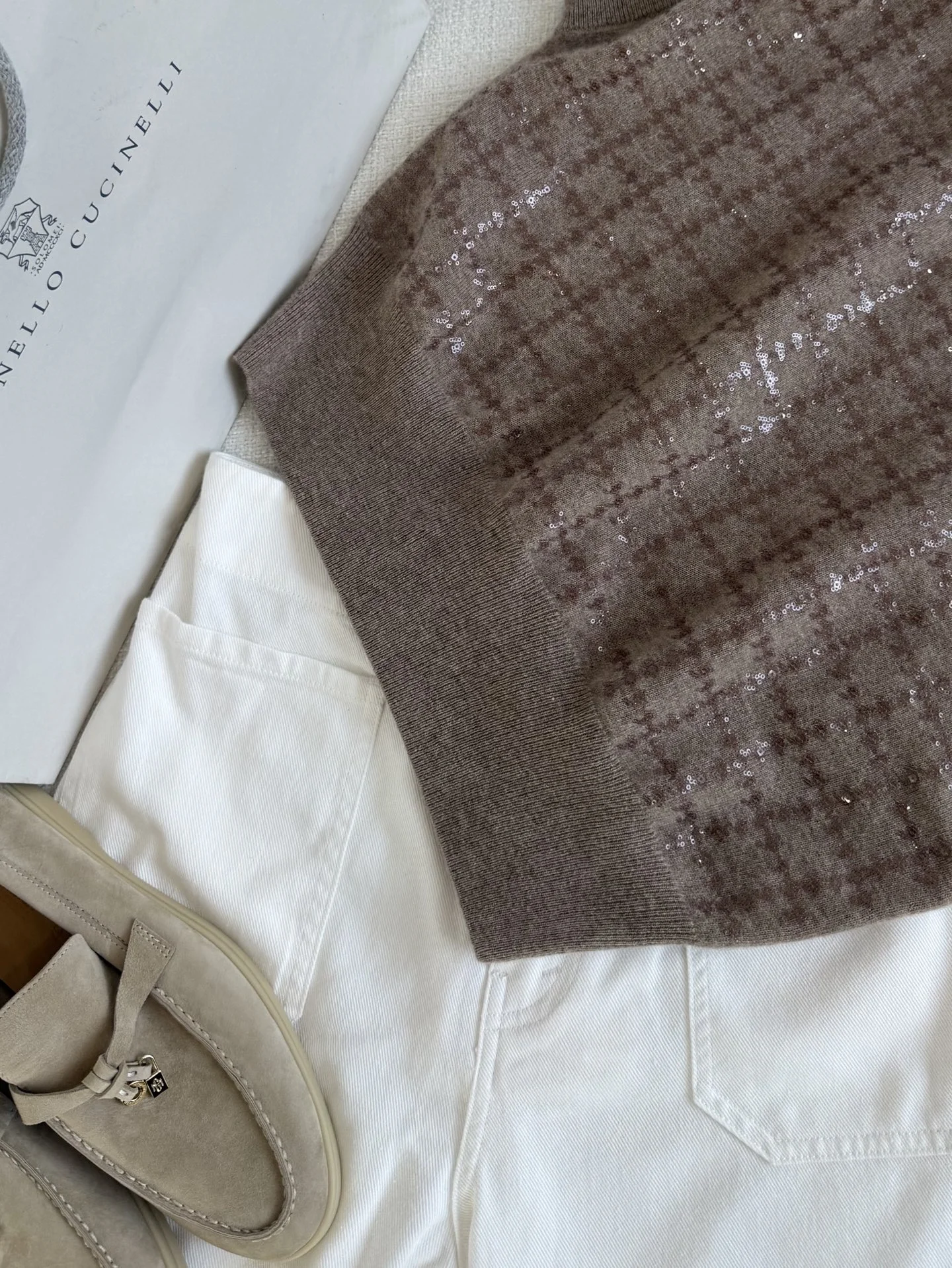 BRUNELLO CUCINELLI Sweaters Brown-Silver S-L C55202609061556 - Image 6