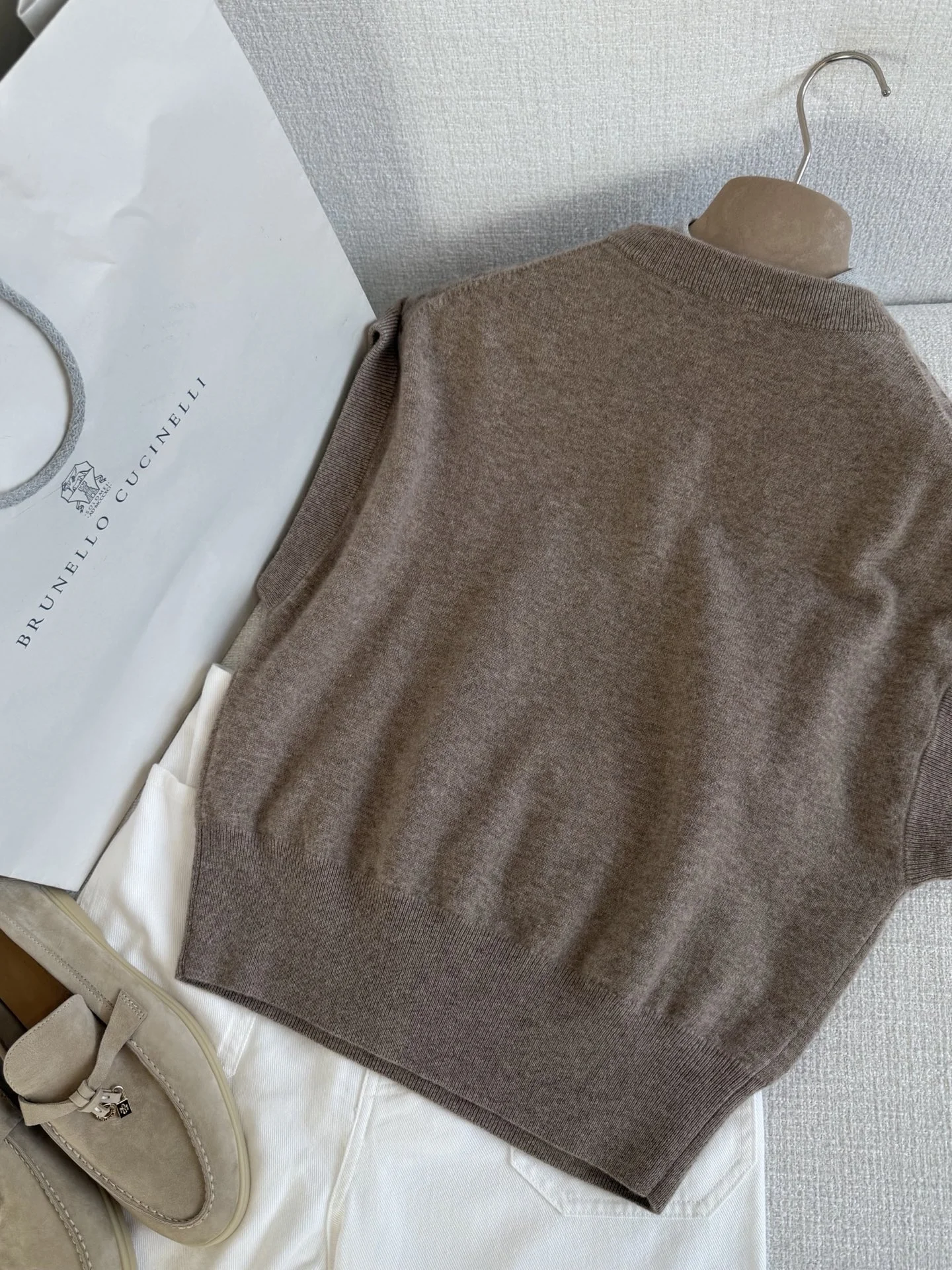 BRUNELLO CUCINELLI Sweaters Brown-Silver S-L C55202609061556 - Image 9