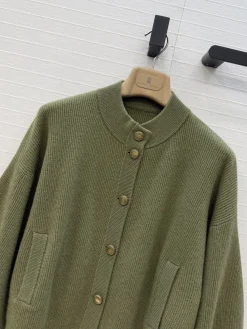 Alternative view of BRUNELLO CUCINELLI Sweaters Cashmere Green-Gold S-L D10202609062700