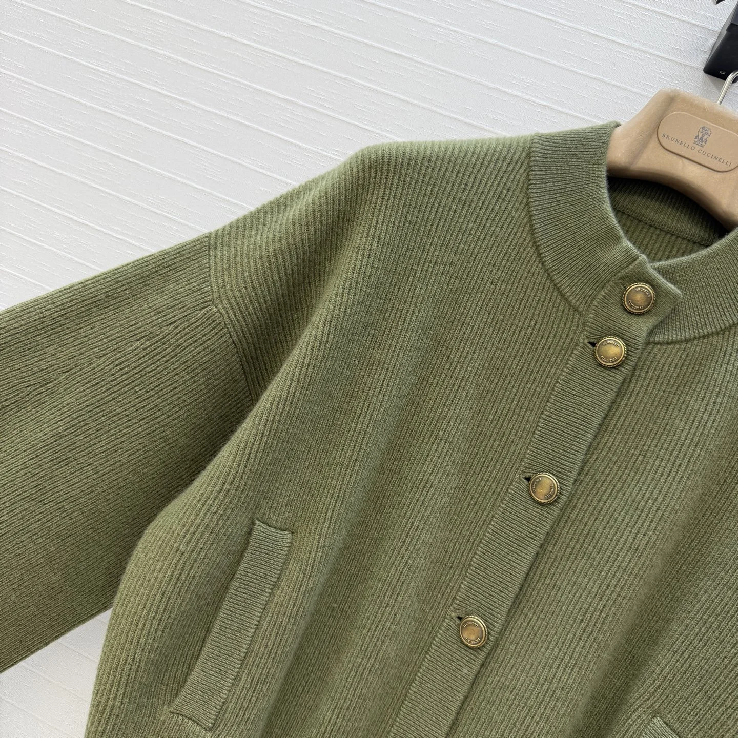 BRUNELLO CUCINELLI Sweaters Cashmere Green-Gold S-L D10202609062700 - Image 3