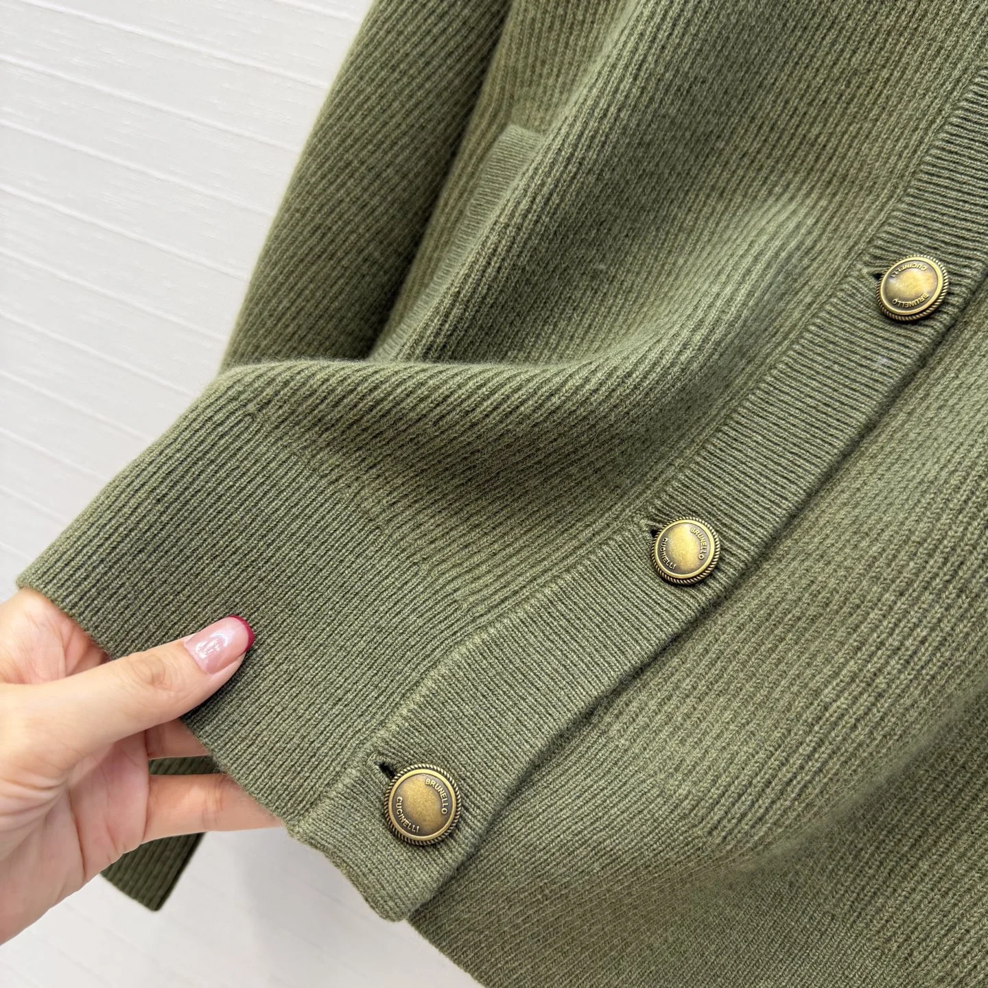 BRUNELLO CUCINELLI Sweaters Cashmere Green-Gold S-L D10202609062700 - Image 6
