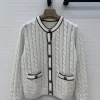 BRUNELLO CUCINELLI Sweaters Cashmere White-Brown S-L D50202609062714