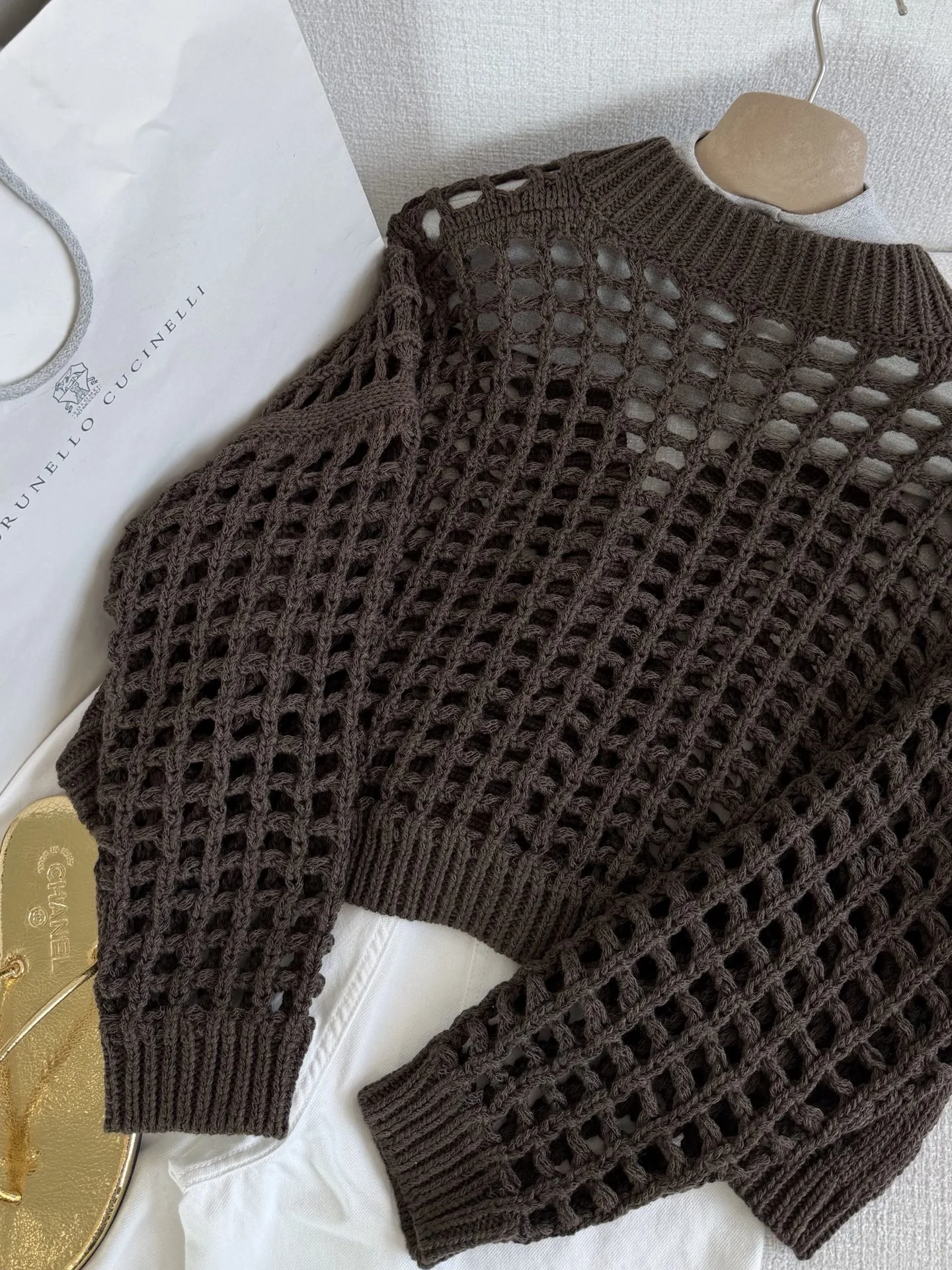 BRUNELLO CUCINELLI Sweaters Knit Brown S-L C05202609061546 - Image 8