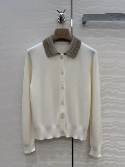 BRUNELLO CUCINELLI Sweaters Linen Cotton Cream-Gold S-L B50202609062725