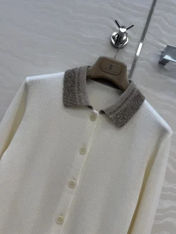 Alternative view of BRUNELLO CUCINELLI Sweaters Linen Cotton Cream-Gold S-L B50202609062725