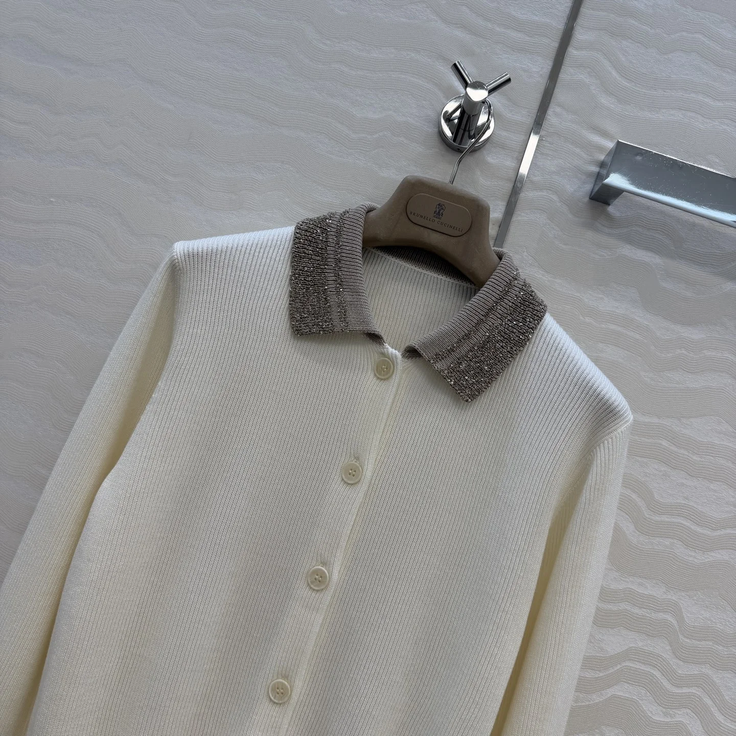 BRUNELLO CUCINELLI Sweaters Linen Cotton Cream-Gold S-L B50202609062725 - Image 2