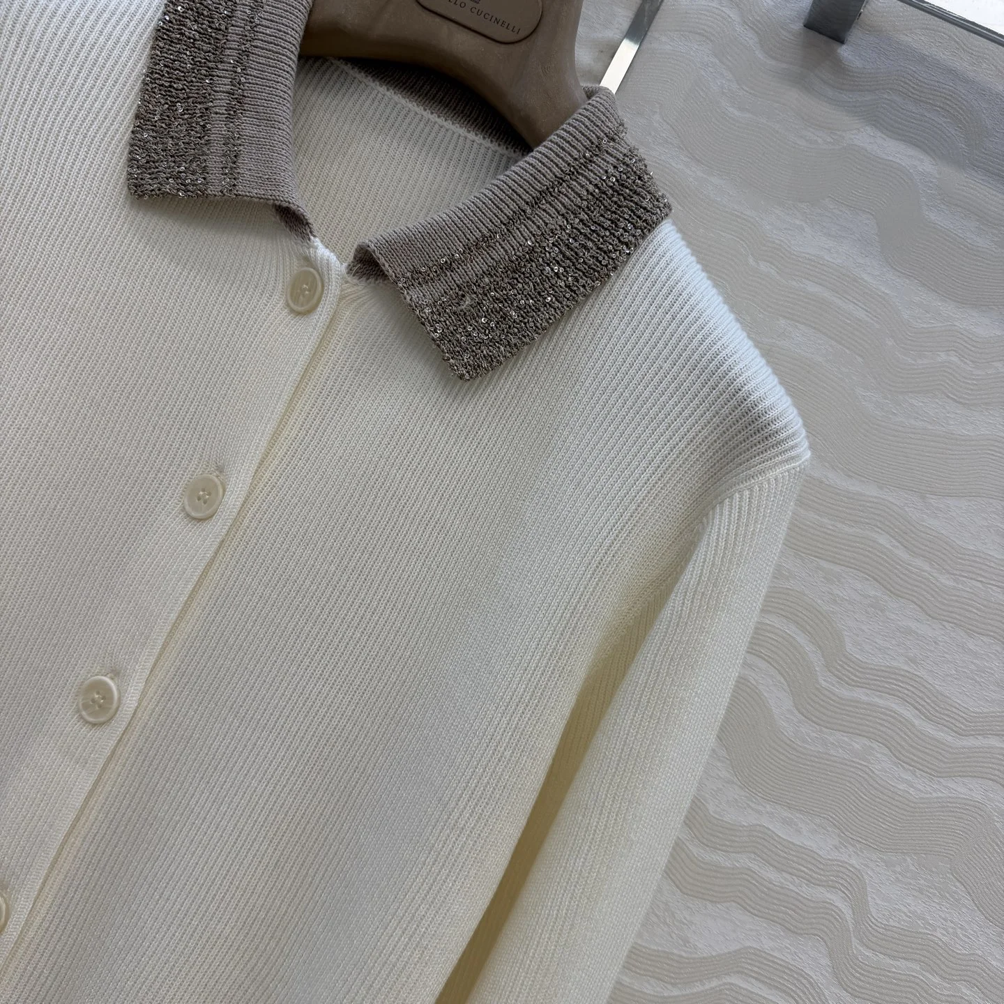 BRUNELLO CUCINELLI Sweaters Linen Cotton Cream-Gold S-L B50202609062725 - Image 3