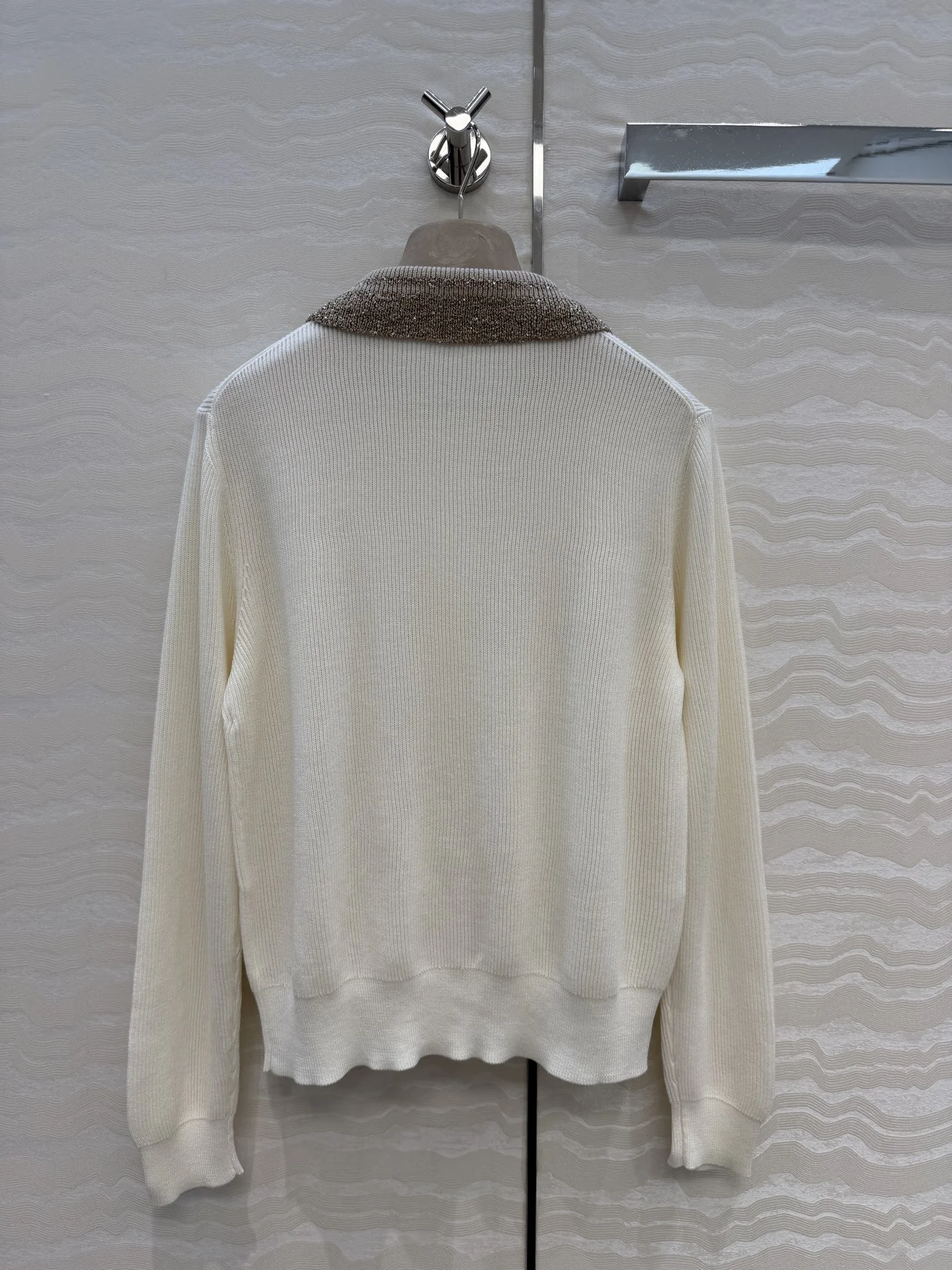 BRUNELLO CUCINELLI Sweaters Linen Cotton Cream-Gold S-L B50202609062725 - Image 9