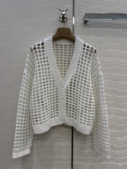 BRUNELLO CUCINELLI Sweaters Linen Cotton White S-L B40202609062721