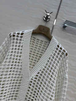 Alternative view of BRUNELLO CUCINELLI Sweaters Linen Cotton White S-L B40202609062721