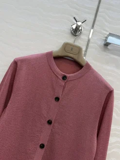 Alternative view of BRUNELLO CUCINELLI Sweaters Linen Metallic Pink-Brown S-L B60202609062729