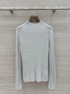 BRUNELLO CUCINELLI Sweaters Wool Metallic Grey M C25202609062052