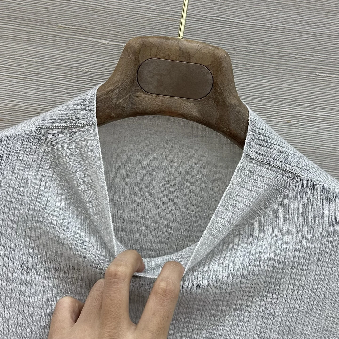 BRUNELLO CUCINELLI Sweaters Wool Metallic Grey M C25202609062052 - Image 4