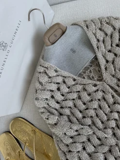 Alternative view of BRUNELLO CUCINELLI Sweaters Yarn Knit Beige S-L C55202609061548