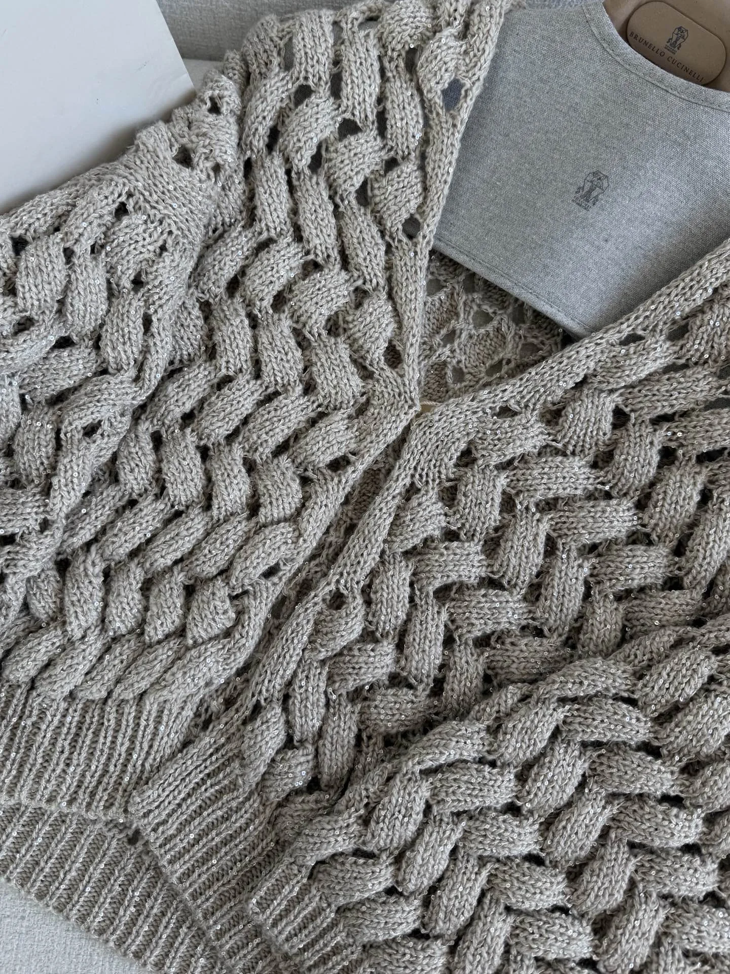 BRUNELLO CUCINELLI Sweaters Yarn Knit Beige S-L C55202609061548 - Image 5