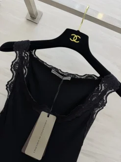 Alternative view of BRUNELLO CUCINELLI Vests Lace Knit Black S_M_L A55202609062622