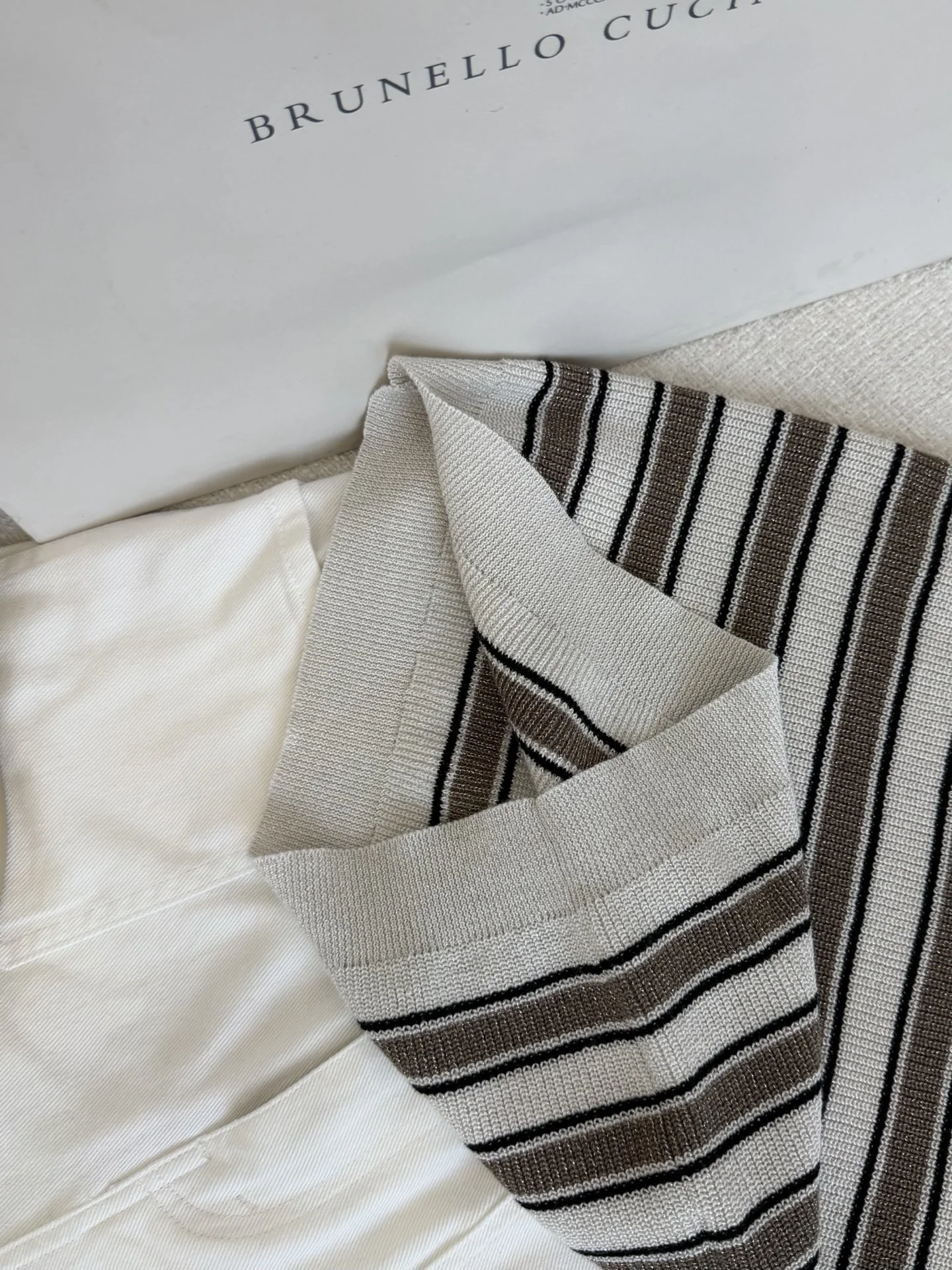 BRUNELLO CUCINELLI Vests White-Brown-Black S-L A95202609061550 - Image 6