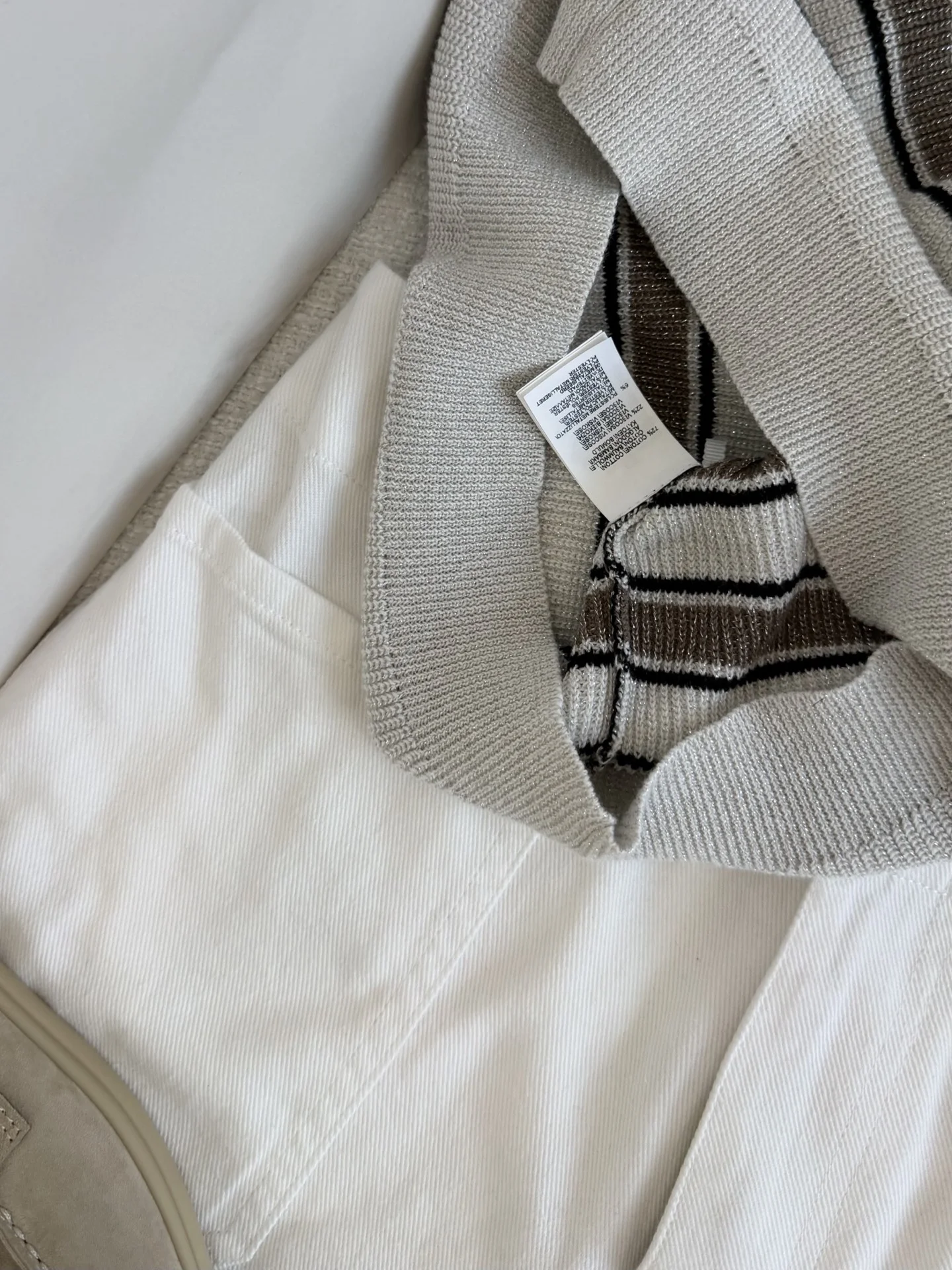 BRUNELLO CUCINELLI Vests White-Brown-Black S-L A95202609061550 - Image 7