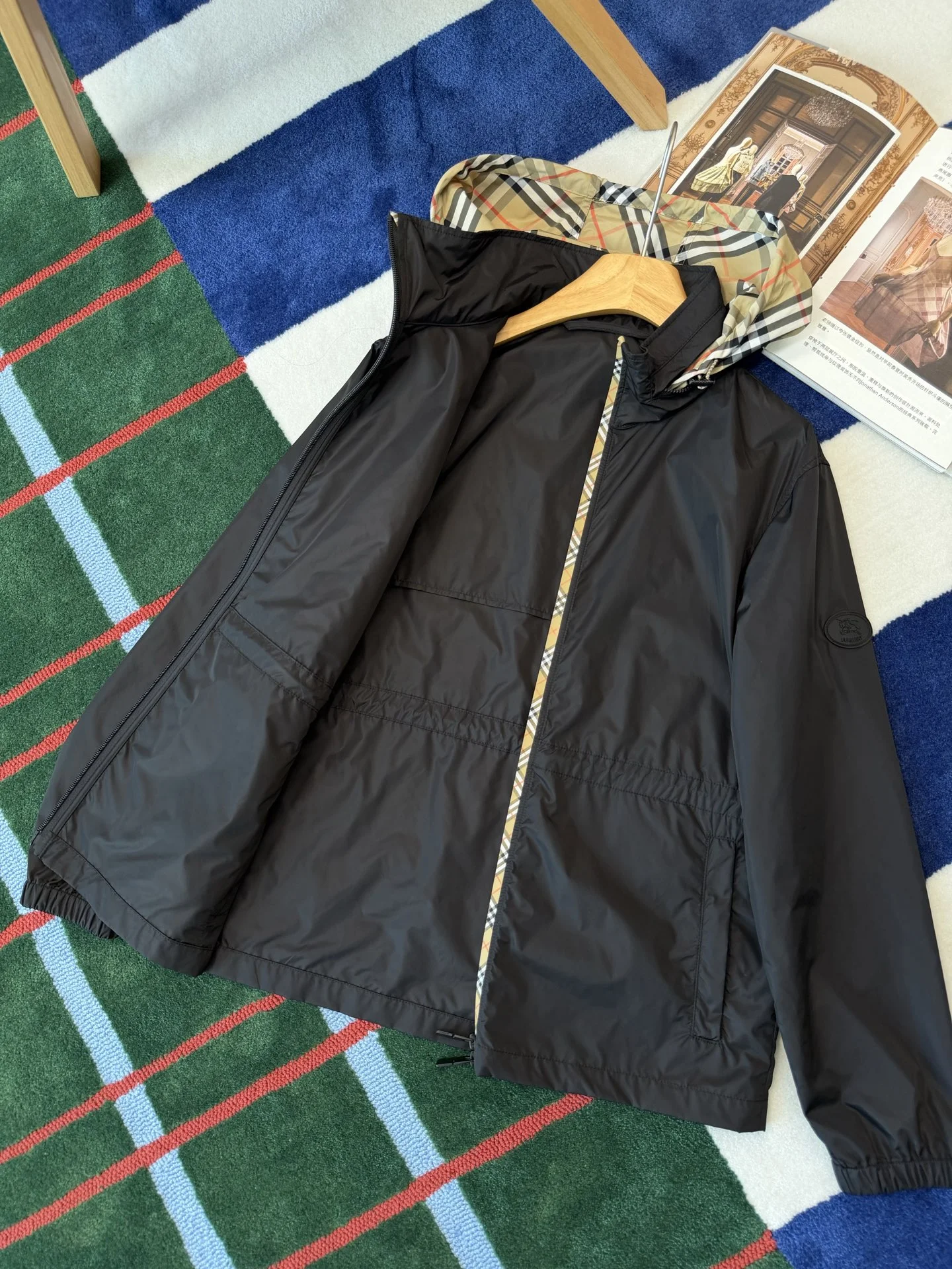 BURBERRY Jackets Black-Beige S-L D95202609062779 - Image 4