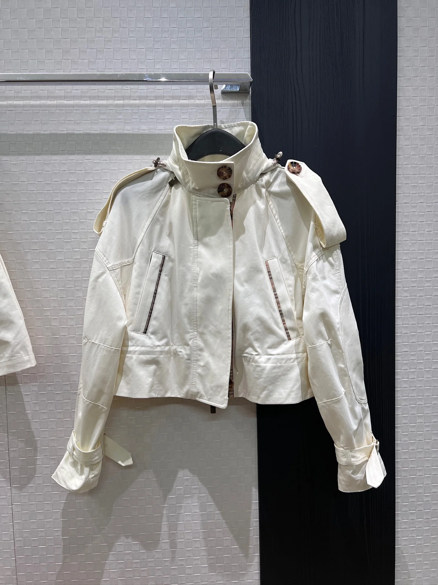 BURBERRY Jackets Cream-Brown S-XL C45202609060054 - Image 2