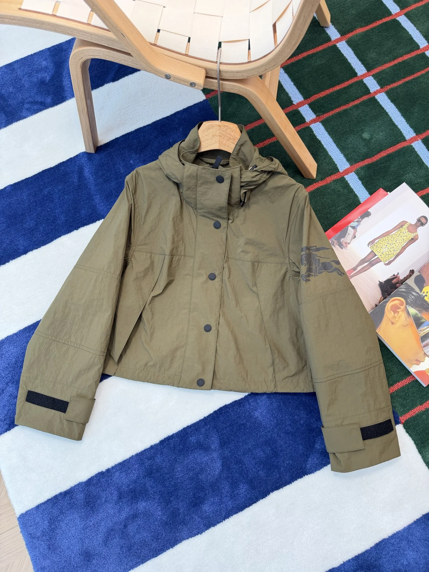 BURBERRY Jackets Olive-Black S-L E65202609060674