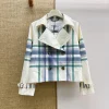 BURBERRY Jackets White-Blue-Green S-M-L C85202609063289