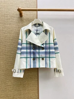 BURBERRY Jackets White-Blue-Green S-M-L C85202609063289