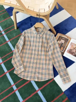 BURBERRY Shirts Beige-Black S-L C25202609061774