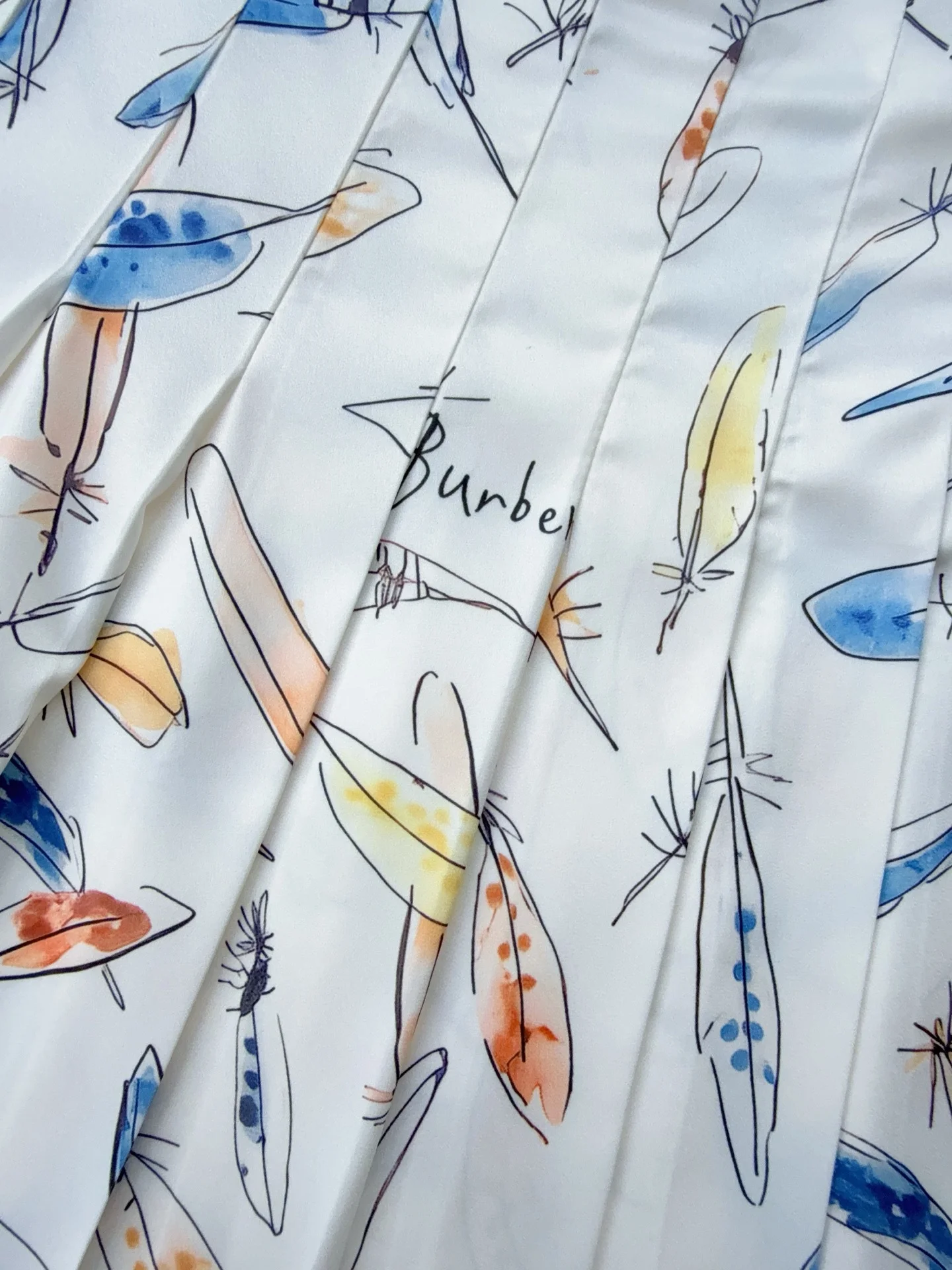 BURBERRY Skirts Printed Blend White-Multi 36-40 B90202609062852 - Image 3