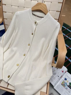 Alternative view of BURBERRY Sweaters Knit White-Gold S-M-L C85202609060671